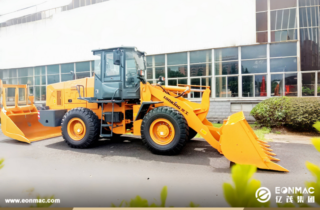 3台龙工CDM833装载机出口阿根廷