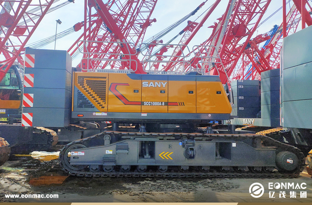 1台三一重工SCC1000A-8履带式起重机出口菲律宾 